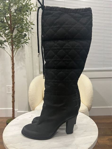 dior cloth boots|authentic christian Dior boots.